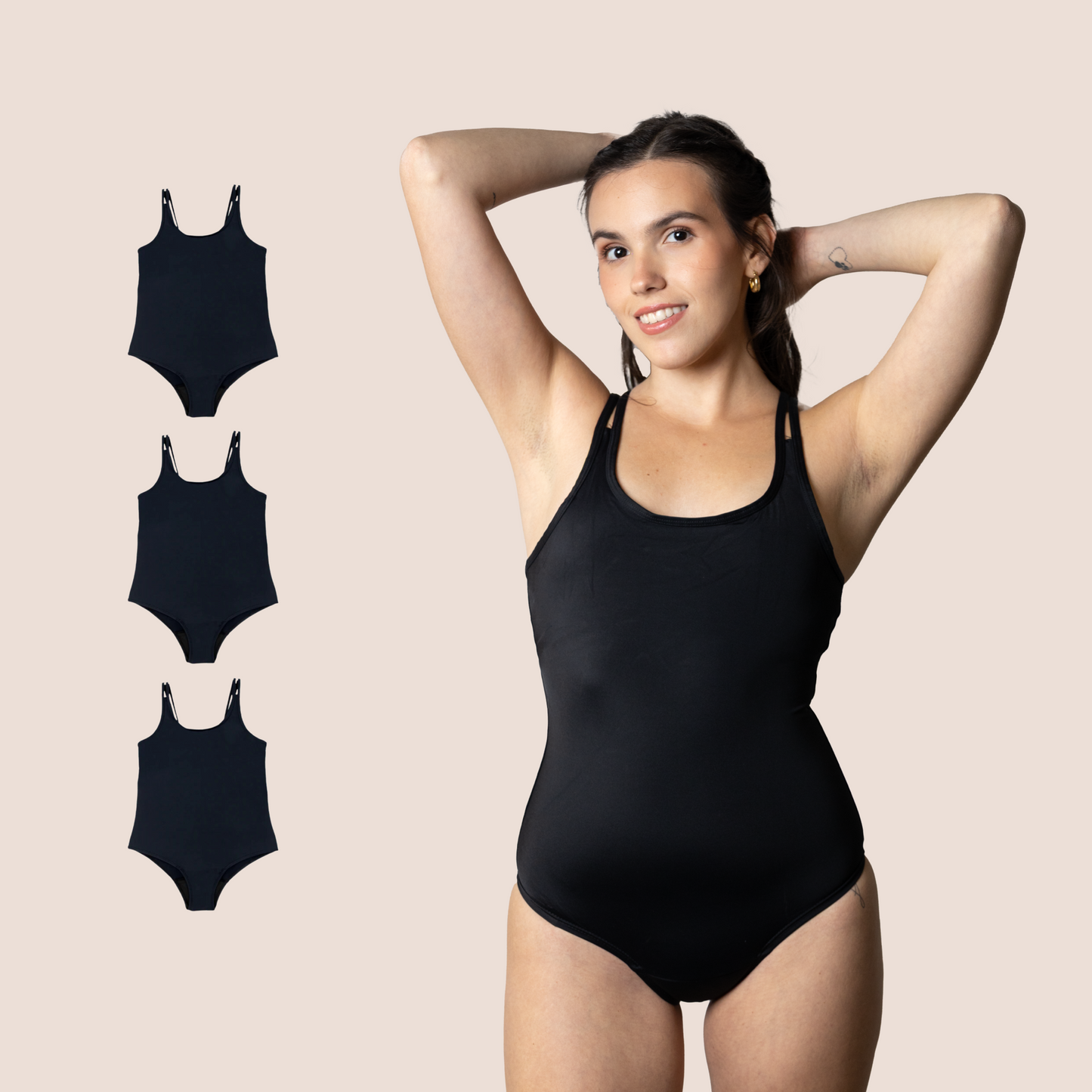BANADOR NEGRO NINA PACK 3