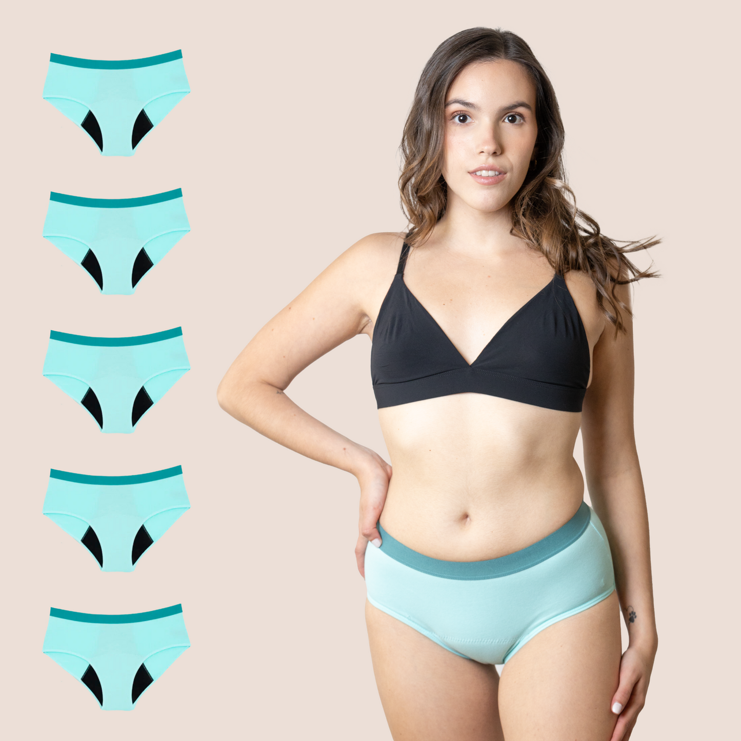 BRAGA_CLASICA_TURQUESA_NINA PACK 5