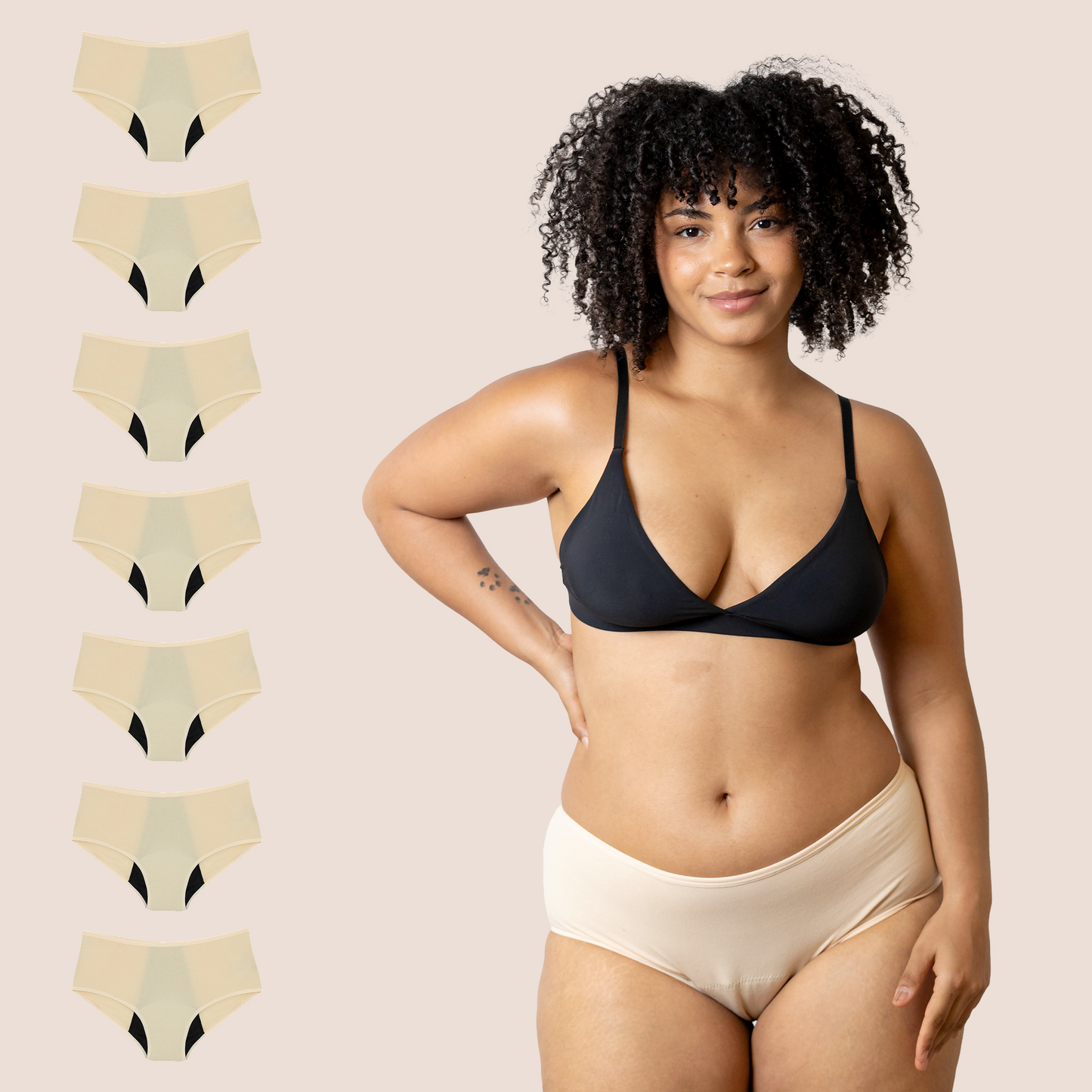 BRAGA TIRO ALTO BEIGE ADULTA PACK 7