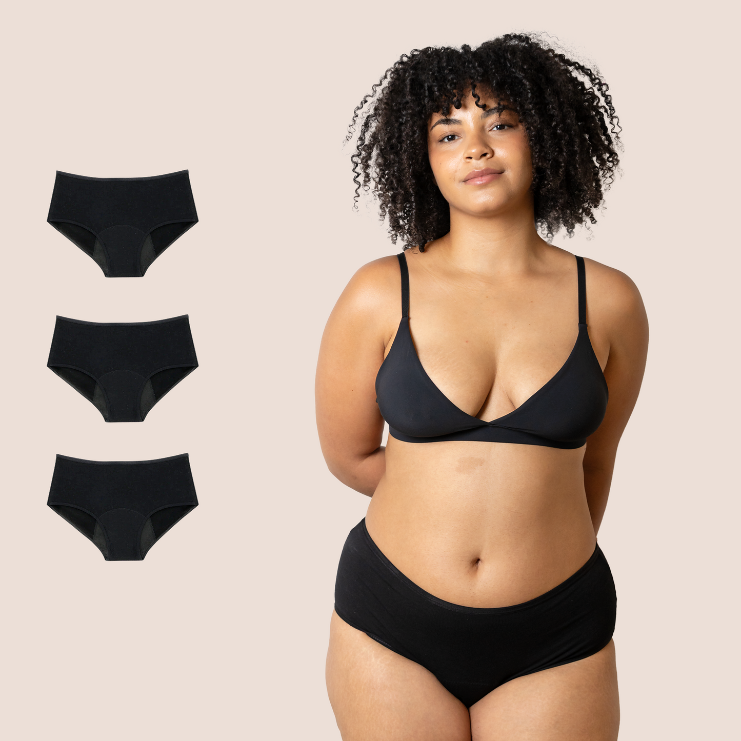 BRAGA TIRO ALTO NEGRA ADULTA PACK 3