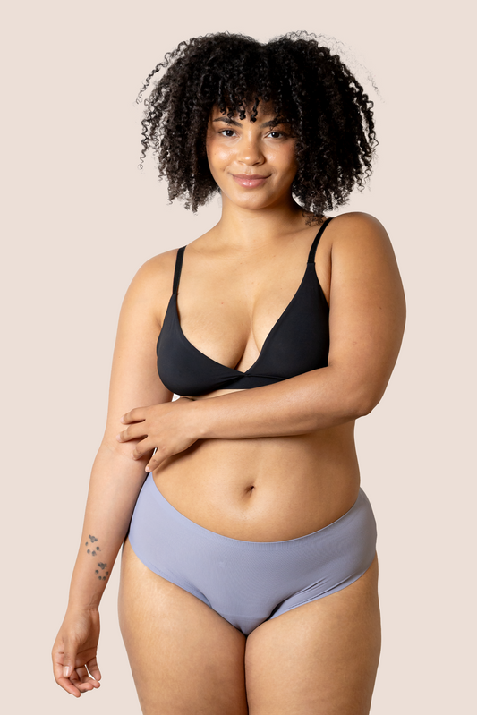 BRAGA TIRO ALTO SIN COSTURAS LAVANDA FRENTE GENERAL