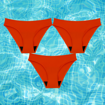 Bikini Menstrual para niñas | Naranja