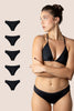BIKINI CLASICA NEGRA ADULTA PACK 5