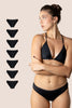 BIKINI CLASICA NEGRA ADULTA PACK 7
