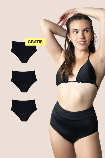 Bikini Menstrual para Niñas | Tiro Alto