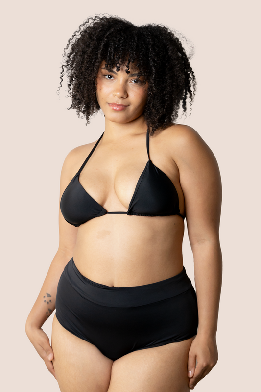 BIKINI TIRO ALTO NEGRO FRENTE GENERAL