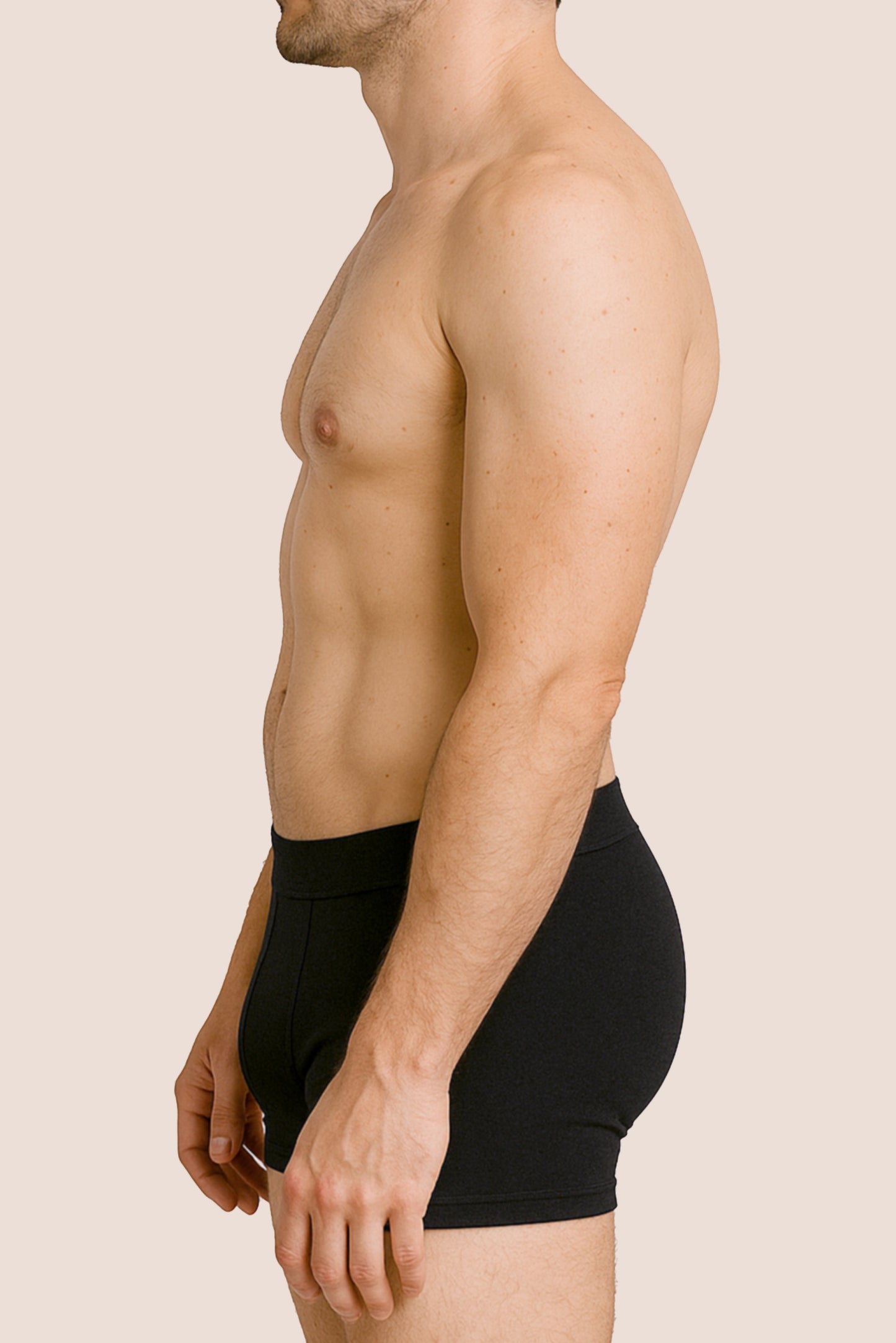 calzoncillo de incontinencia masculino negro lateral general