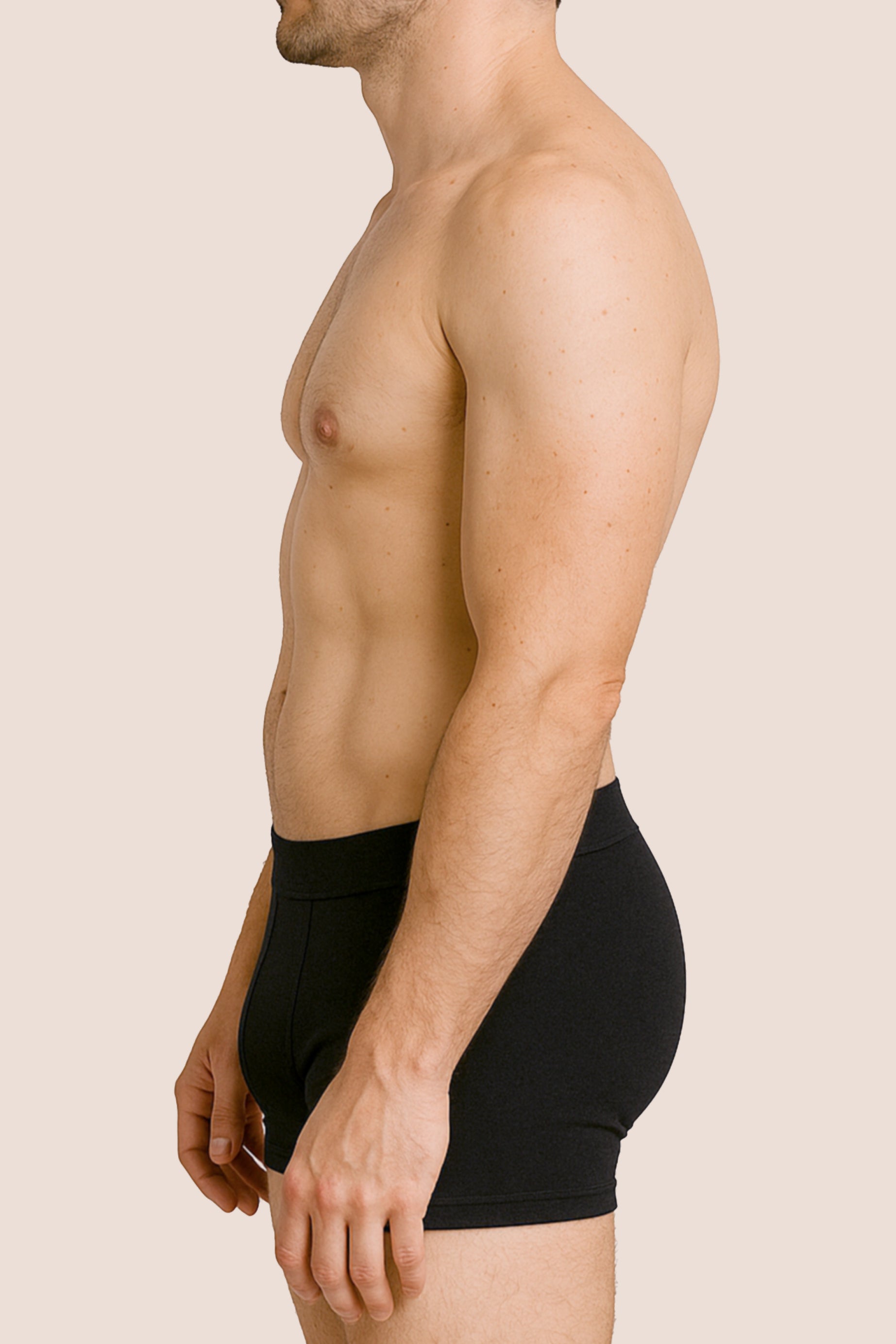 calzoncillo de incontinencia masculino negro lateral general