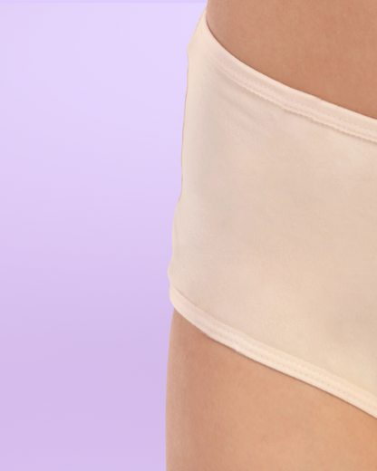 bragas menstruales para niñas tiro alto beige general