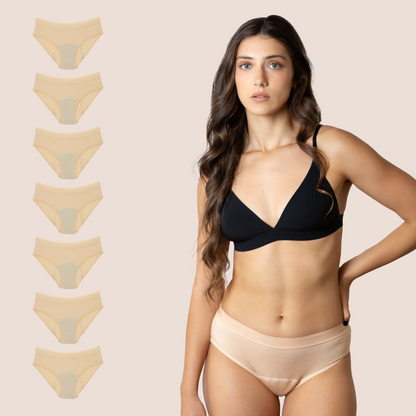 BRAGA CLASICA BEIGE ADULTA PACK 7