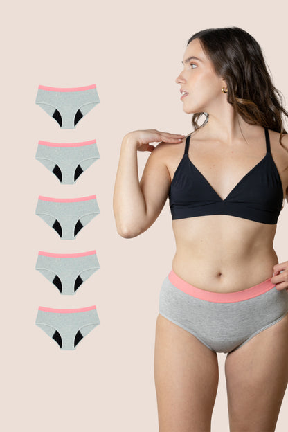 BRAGA CLASICA GRIS NINA PACK 5