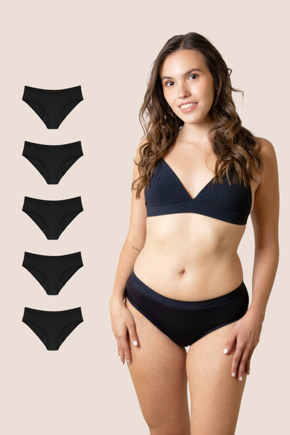 BRAGA CLASICA NEGRA NINA PACK 5