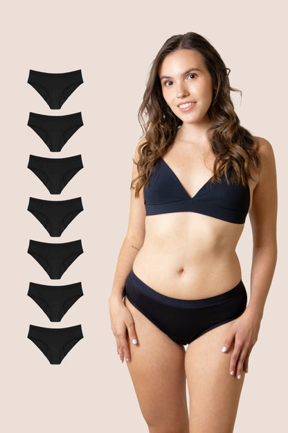 BRAGA CLASICA NEGRA NINA PACK 7