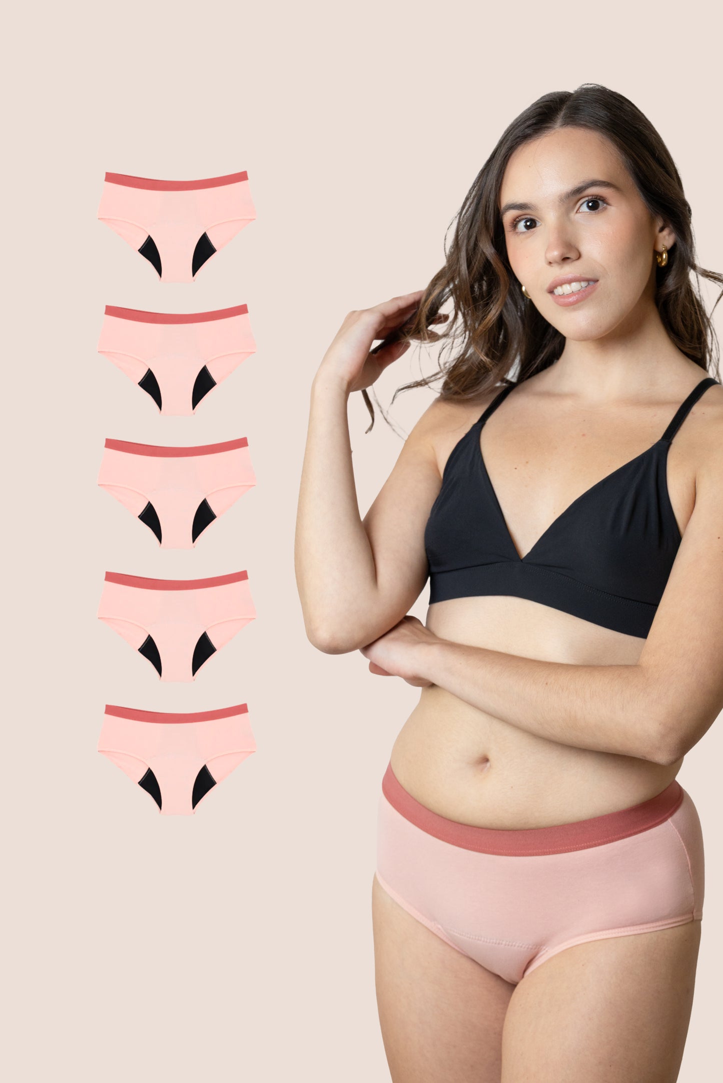 BRAGA CLASICA ROSA NINA PACK 5