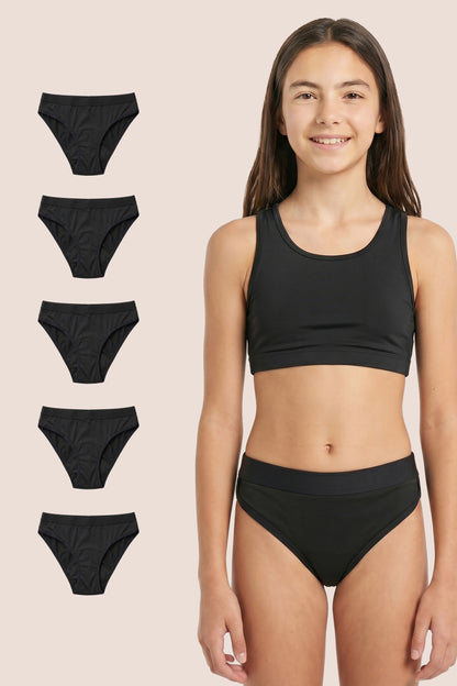 BRAGA MENSTRUAL NIÑA SPORT PACK 5 GENERAL