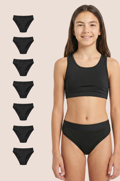 BRAGA MENSTRUAL NIÑA SPORT PACK 7 GENERAL