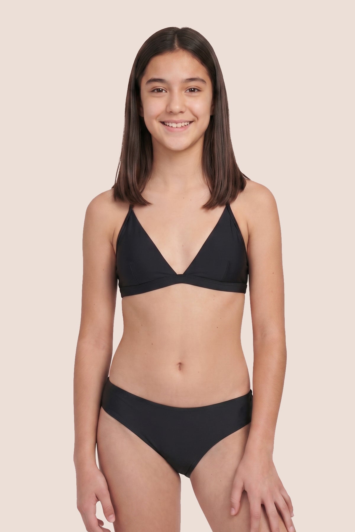 BRAGA SIN COSTURAS NEGRA NINA FRENTE GENERAL 1