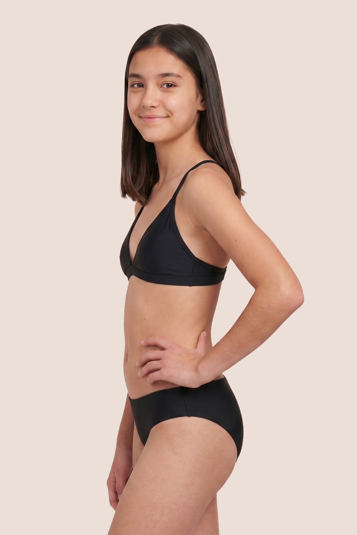 BRAGA SIN COSTURAS NEGRA NINA LADO GENERAL 1