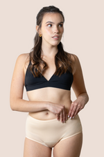 Bragas Menstruales para niñas | Tiro Alto | Beige