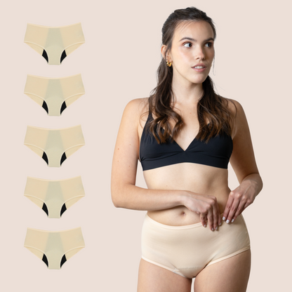 BRAGA TIRO ALTO BEIGE NINA PACK 5