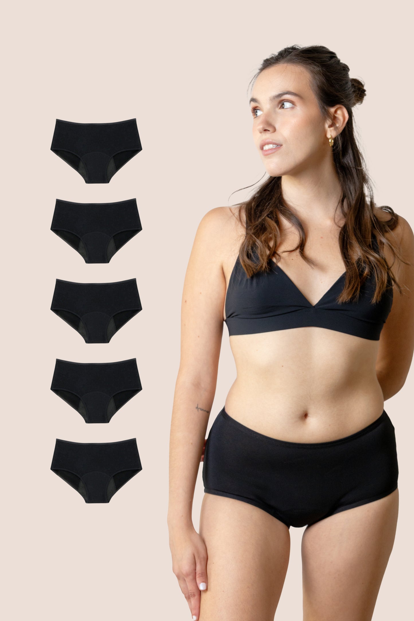 BRAGA TIRO ALTO NEGRA NINA PACK 3