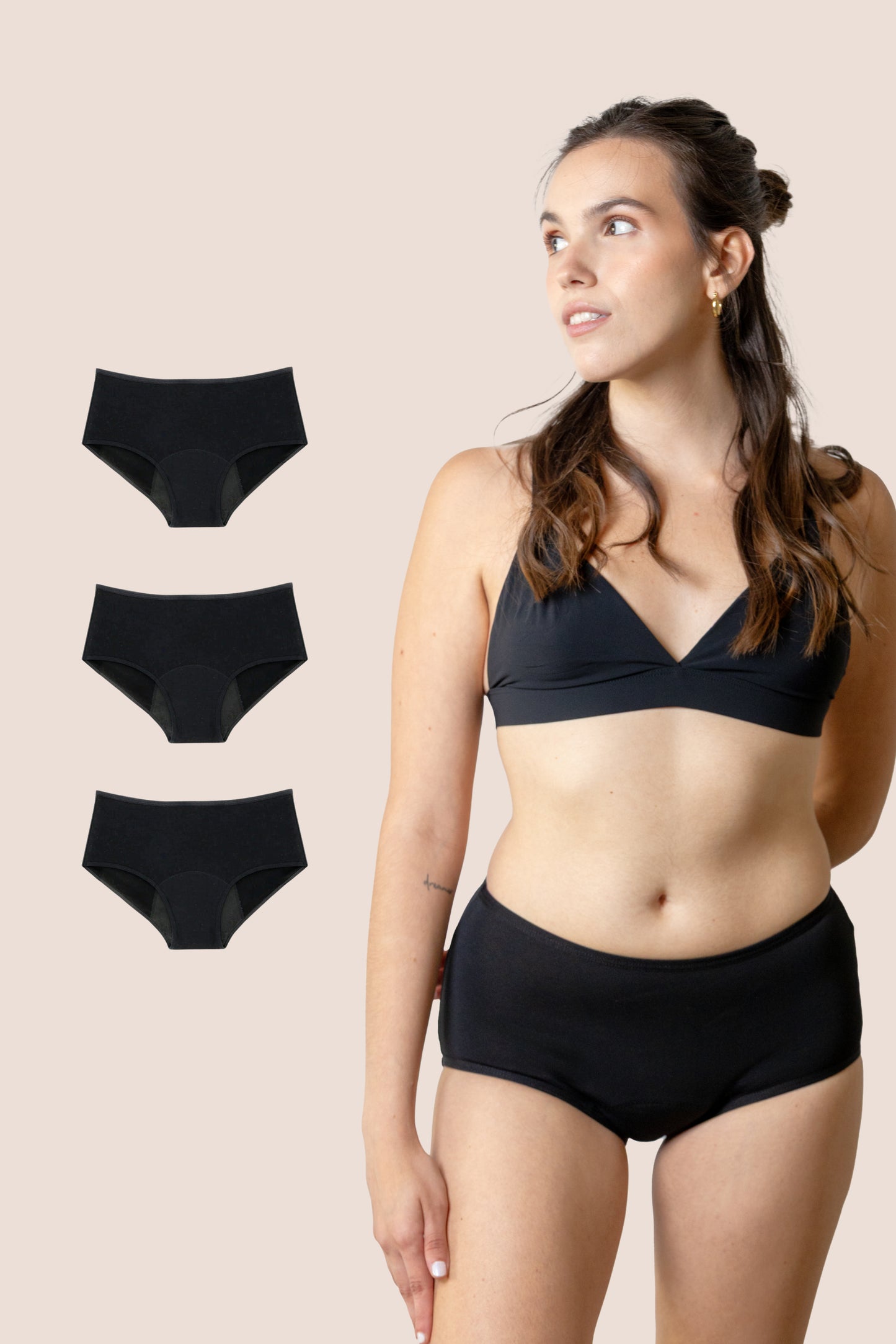 BRAGA TIRO ALTO NEGRA NINA PACK 3