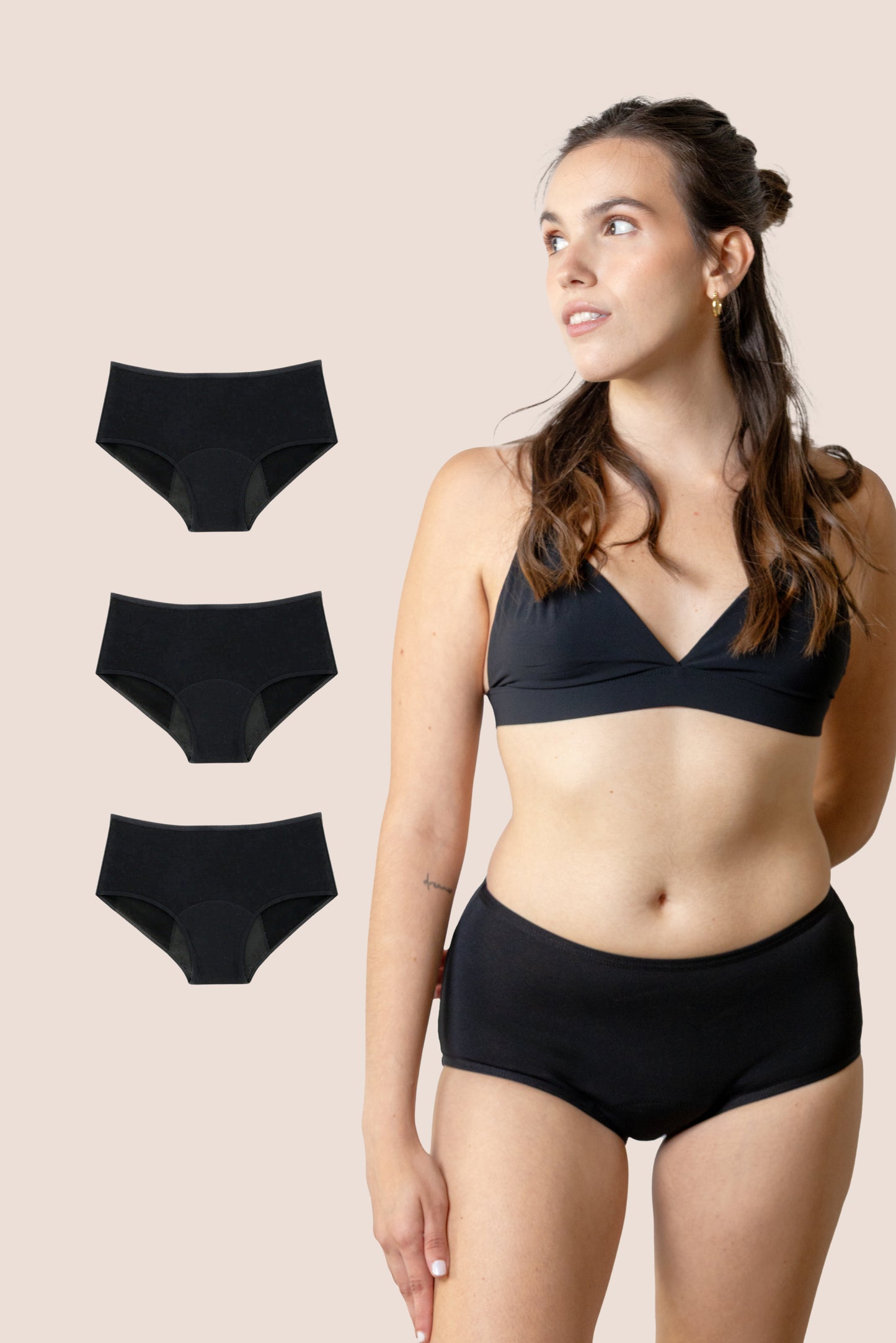 BRAGA TIRO ALTO NEGRA NINA PACK 3