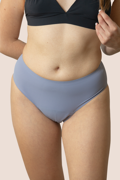 BRAGA TIRO ALTO SIN COSTURAS LAVANDA NINA DETALLE GENERAL