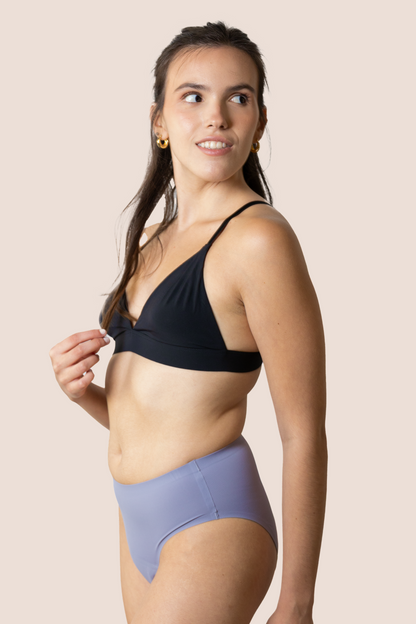 BRAGA TIRO ALTO SIN COSTURAS LAVANDA NINA LADO GENERAL