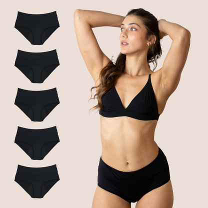 BRAGA TRANSPIRABLE NEGRA ADULTA PACK 5