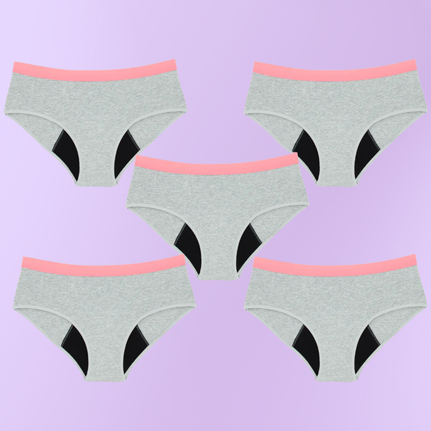 Bragas Menstruales para niñas | Gris