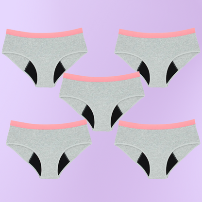 Bragas Menstruales para niñas | Gris