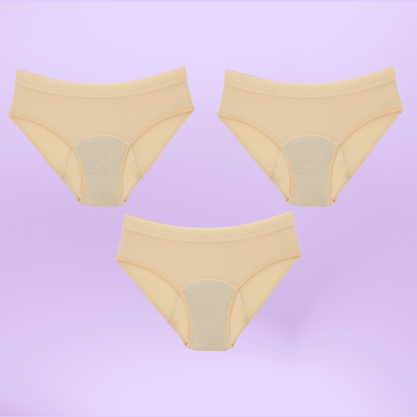 Bragas Menstruales para niñas Clásicas | Beige