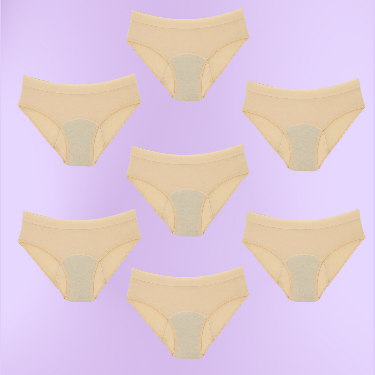 Bragas Menstruales para niñas Clásicas | Beige