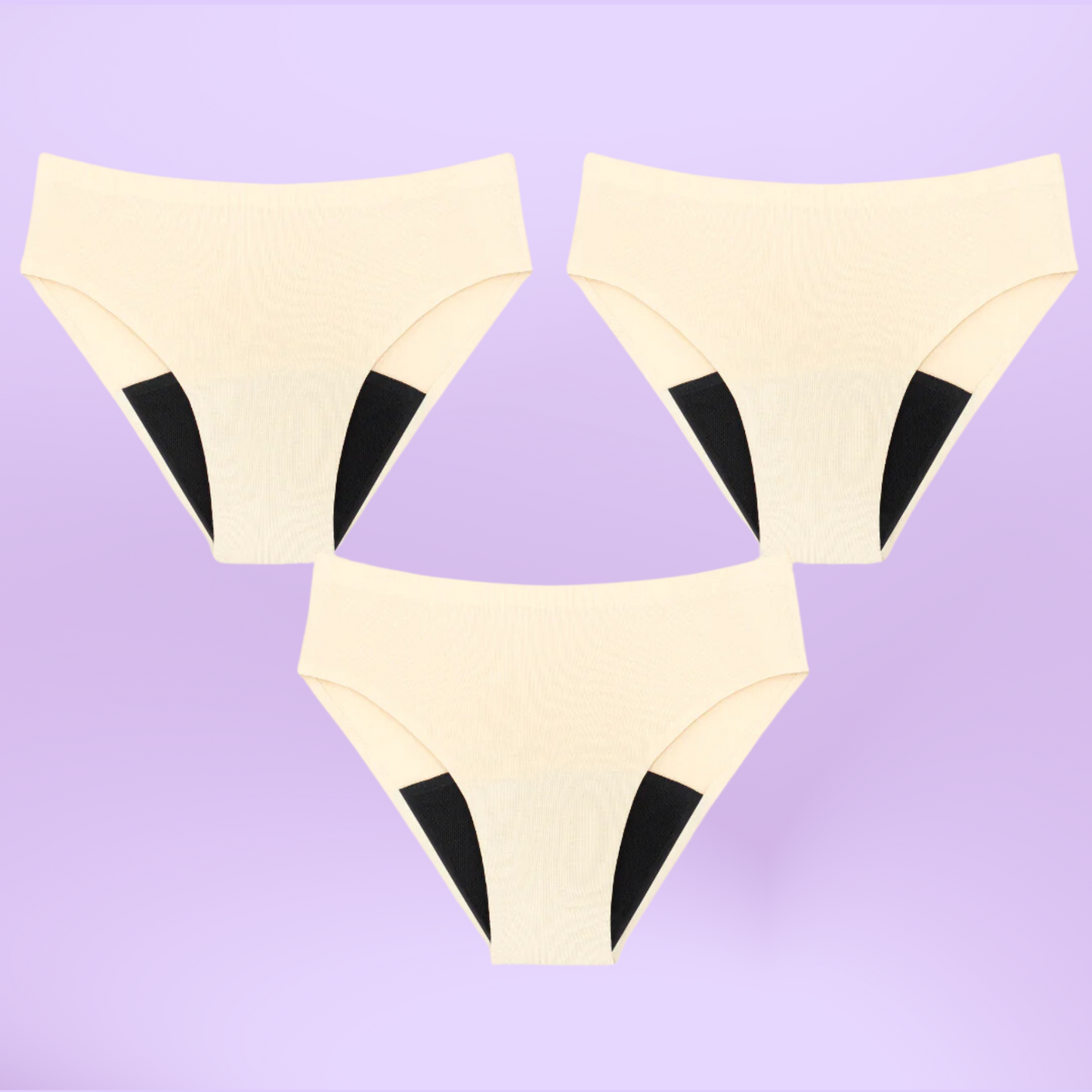 Bragas Menstruales Sin Costuras | Beige