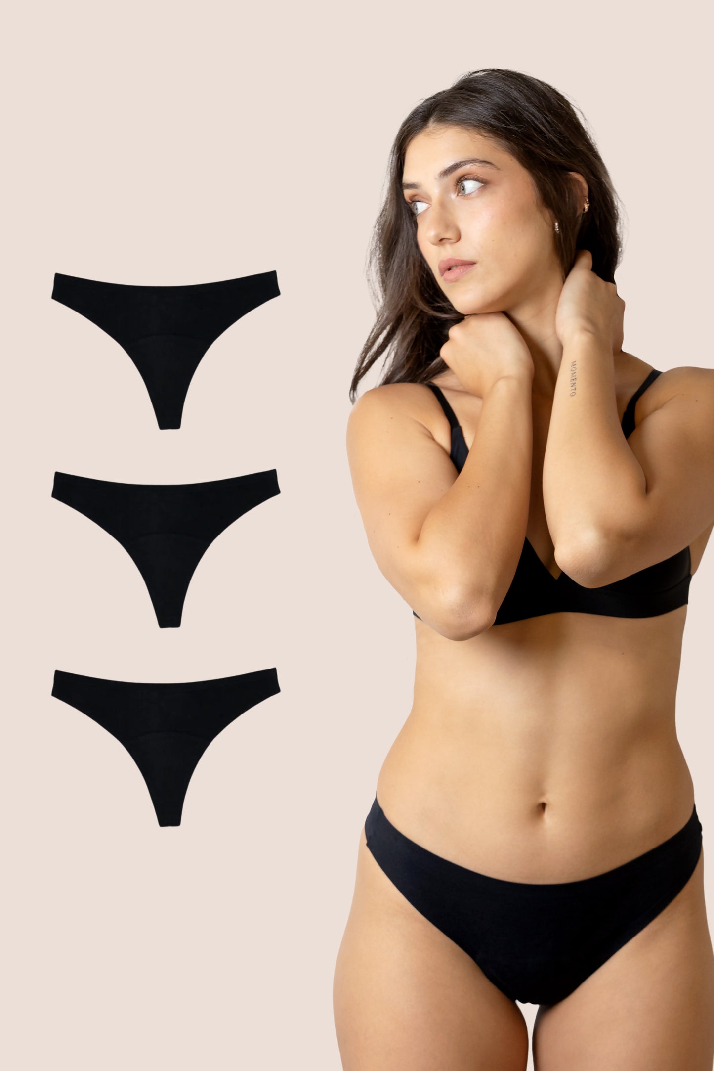 TANGA NEGRA LADO GENERAL PACK 3