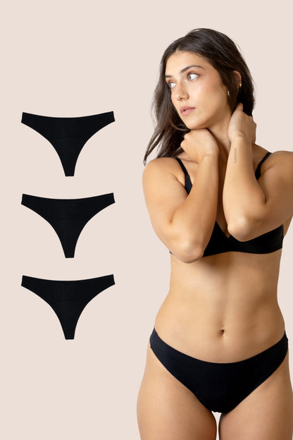 TANGA NEGRA LADO GENERAL PACK 3