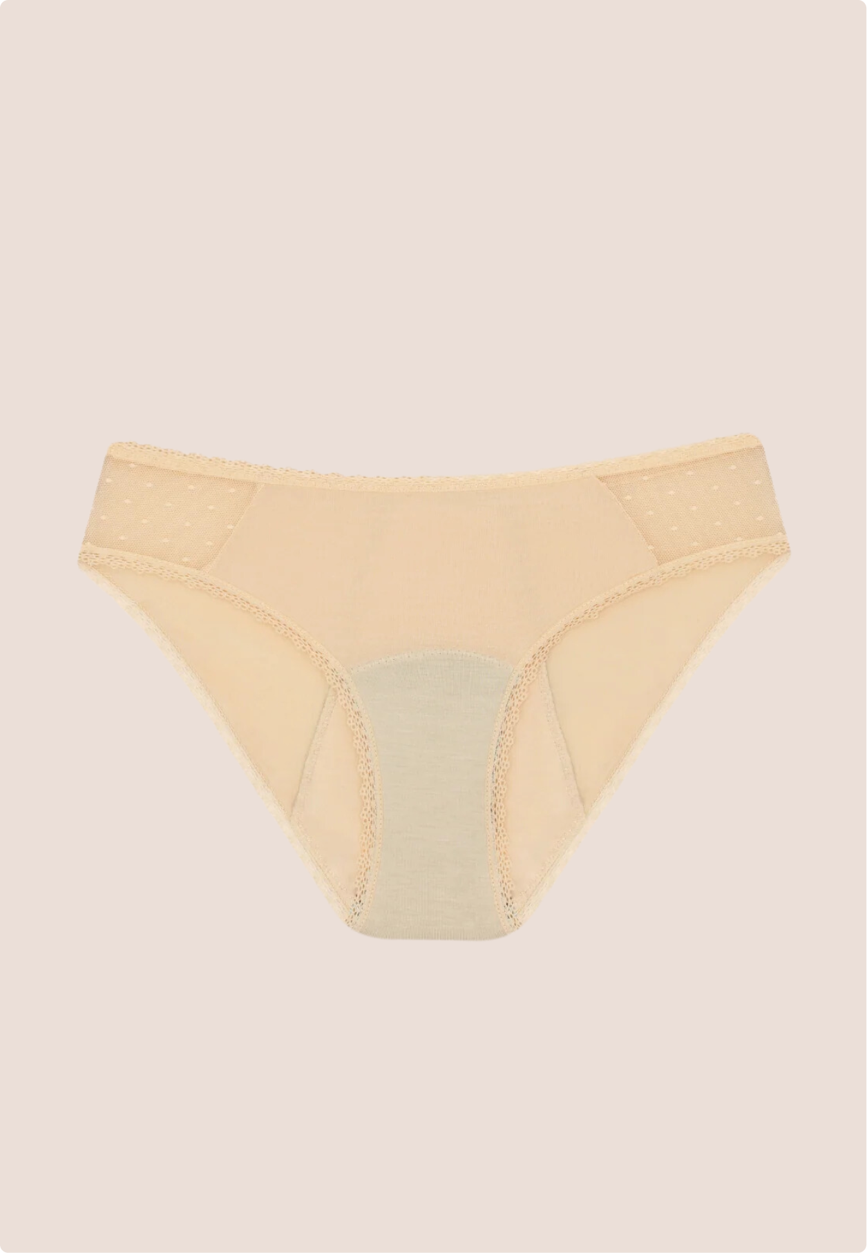 BRAGA CON TRANSPARENCIA BEIGE CLOSE UP GENERAL